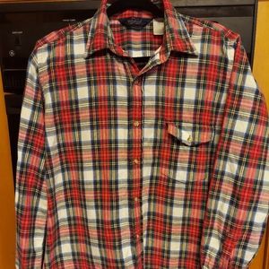 Woolrich classic plaid unisex flannel shirt large